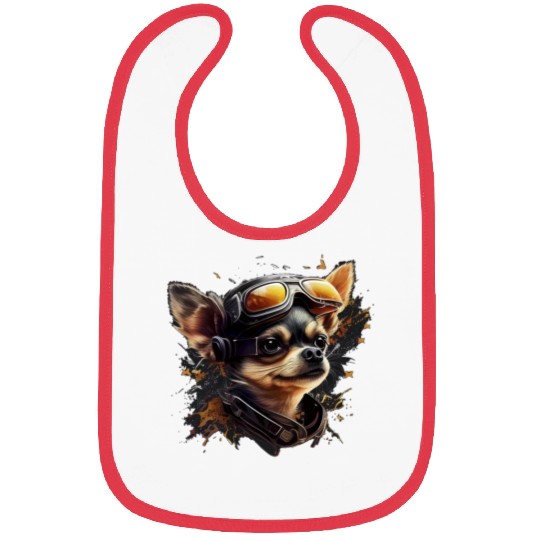 Chihuahua | Race Racing Car Funny Dog Mechanic Bibs