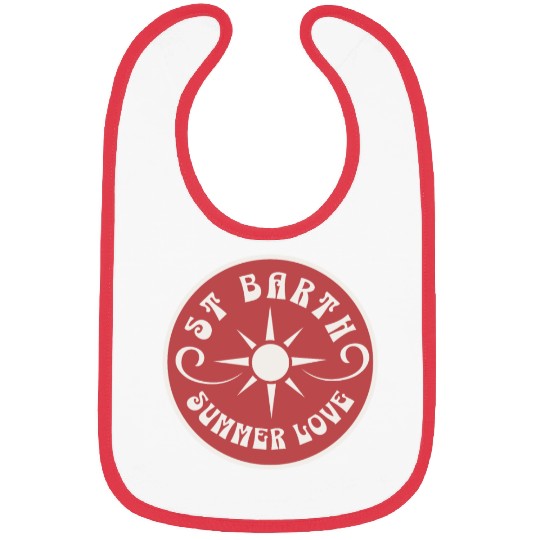 Saint Barthelemy Caribbean Summer Love Bibs