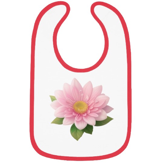 Lovely Pink Little Flower - Water Lily Bibs