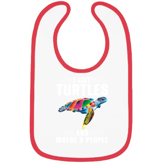 Sea Turtle Tortoise I Like Turtles Bibs