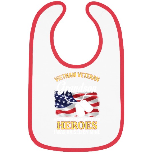 Vietnam Veteran Grandson People Never Meet Heroes Bibs