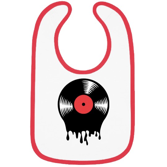 Melting vinyl disc. Bibs