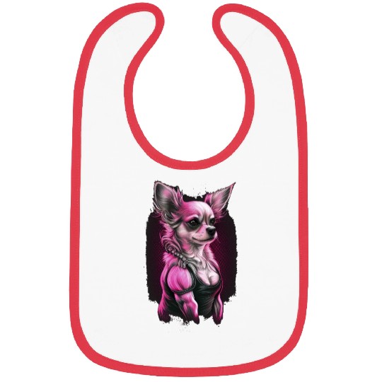 Pink Chihuahua | Fitness Girl Gym Sport Dumbbell Bibs