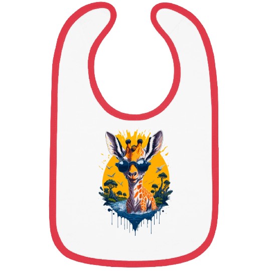 cool Giraffe Bibs