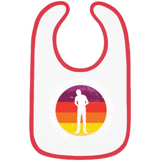 Funny Tummy Ache Survivor My Tummy Hurts Food Bibs