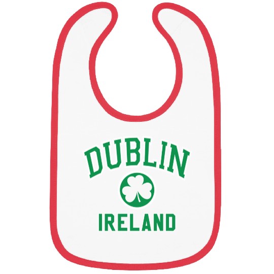 Dublin Varsity Style Shamrock Green Print Bibs