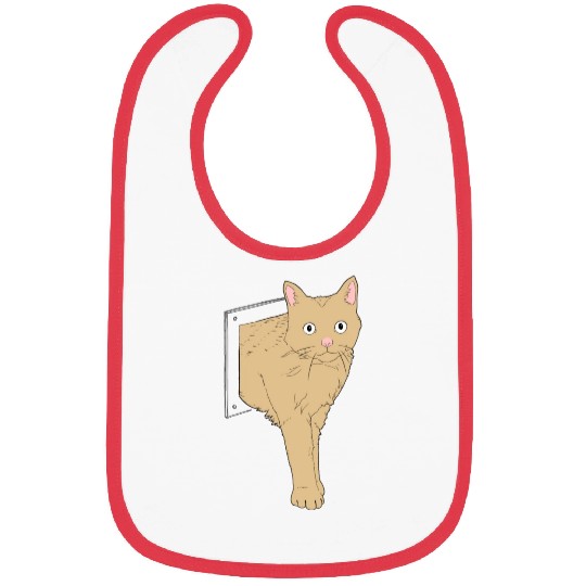 Yellow Cat Bibs