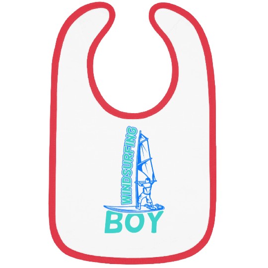 Windsurfing Boy Bibs