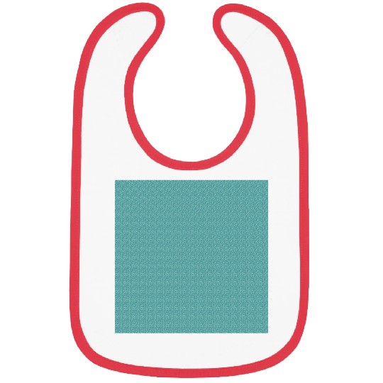 Teal White Dots Pattern Bibs