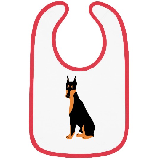 Doberman dog Bibs
