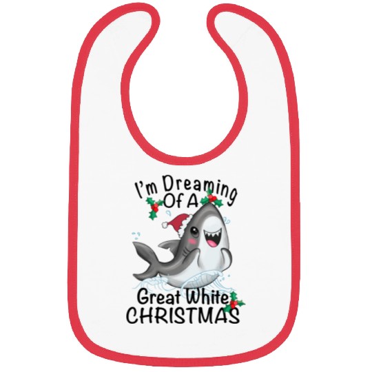 Great White Christmas Bibs