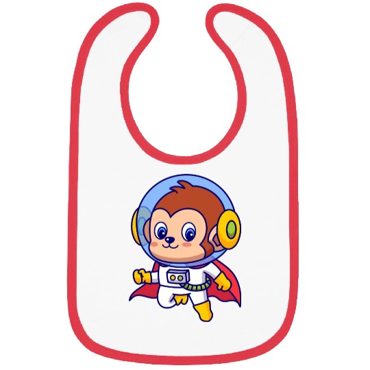 Superhero Monkey Astronaut Bibs