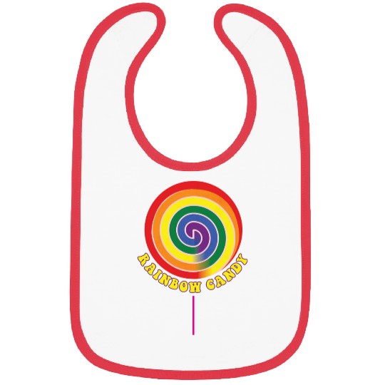 Rainbows Rainbow Pride Candy Bibs