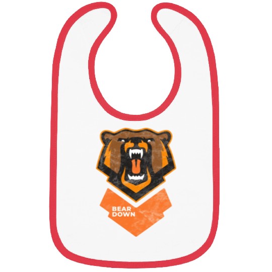 Fierce Modern Bear Down Party Tailgate Sunday Bibs
