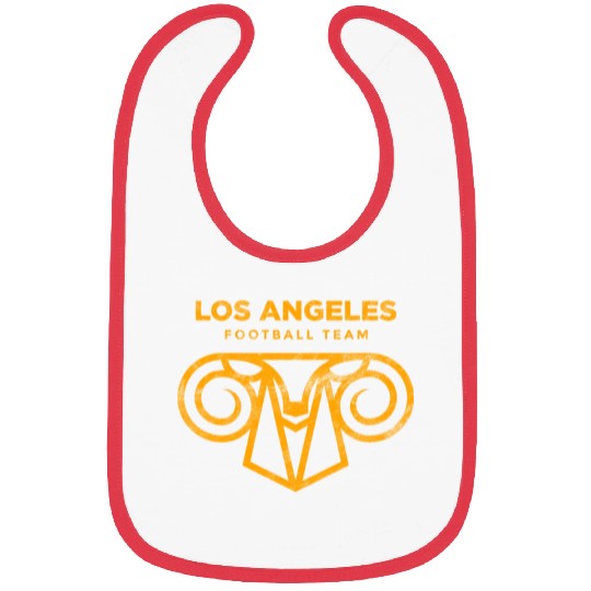 Cool Modern Rams Logo Los Angeles Sunday Football Bibs