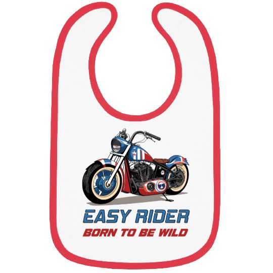 Easy Rider Motorcycle Chopper Stars and Stripes Bibs