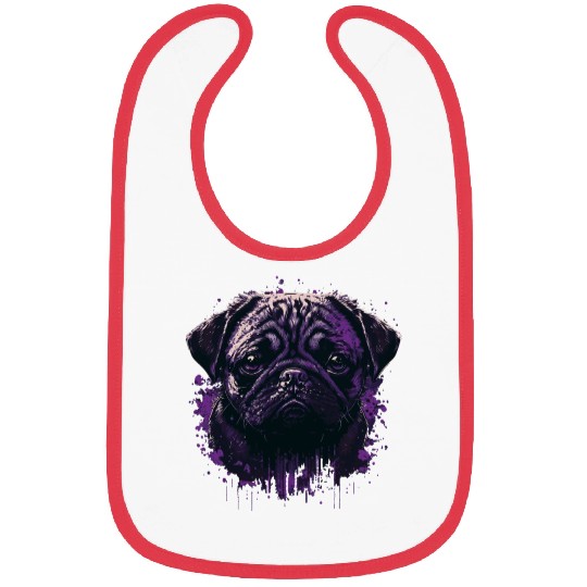 scary Pug Bibs