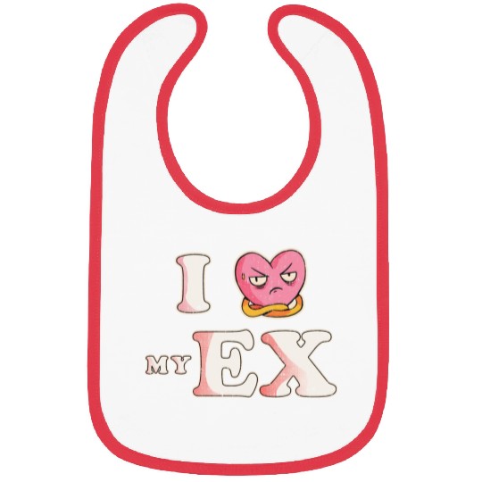 Funny I Heart My Ex GF I Love My Ex Girlfriend Bibs