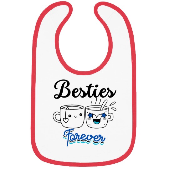 Besties , Friendship Day Gift, Tea Lover Friends Bibs