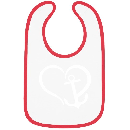 Preppy Nautical Anchor For Sailors Boaters Bibs