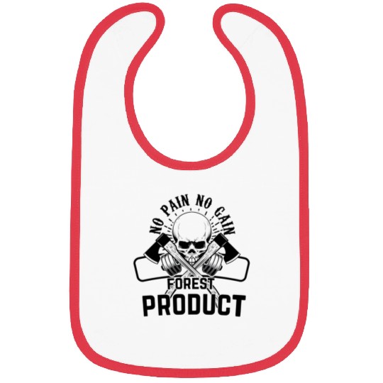 No pain no gain forest product Bibs