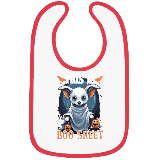 Chihuahua Halloween Puppy Trick Or Treat Dog Lover Bibs