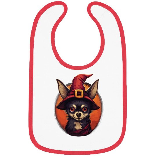 Chihuahua Halloween Puppy Trick Or Treat Dog Lover Bibs