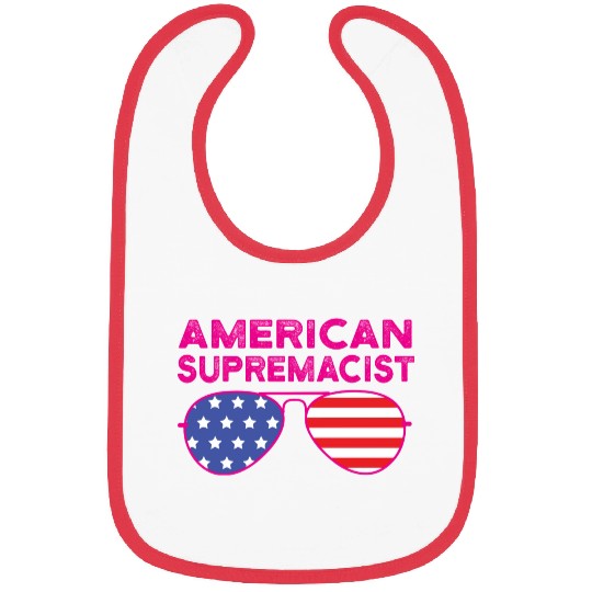 American Supremacist American Flag Merica Usa Bibs