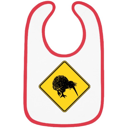 New Zealand Attention Kiwi Street Sign Camping Bibs