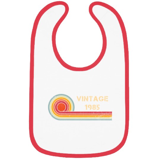 Vintage 1985 birthday retro design Bibs