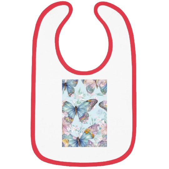 repeating patterns tiles flowers Bibs