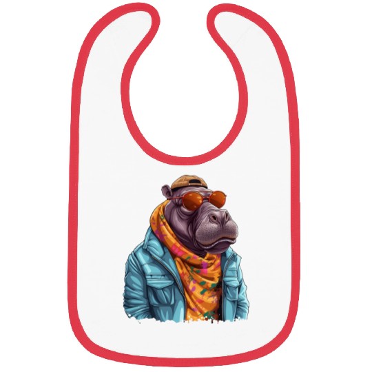 Graffiti Hippo. Heavyweight Strength. Bibs