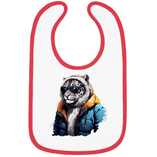 Street Style Snow Leopard | Leopard Lovers Bibs