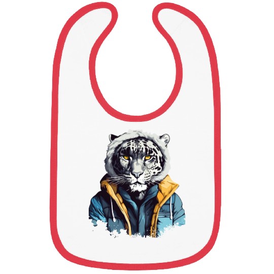 Street Style Snow Leopard | Leopard Lovers Bibs
