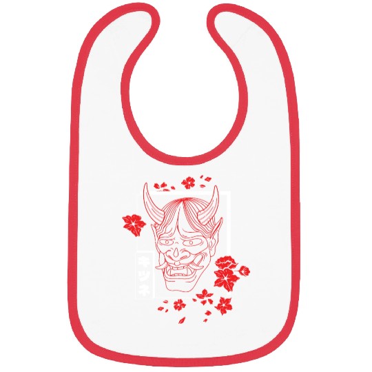 Anime Devil - Samurai Oni Mask Bibs
