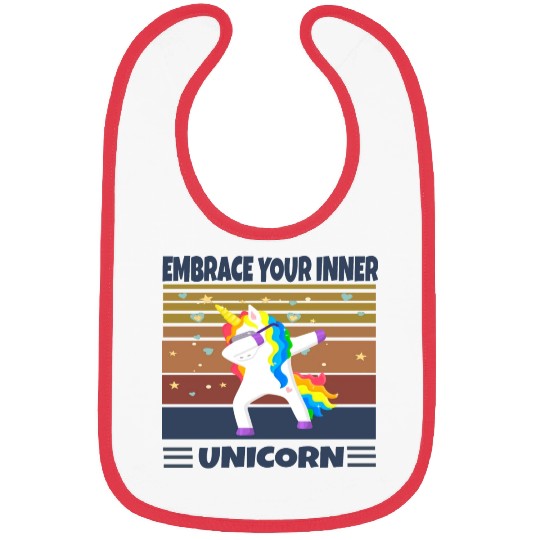 Vintage Unicorn : Embrace your inner unicorn Bibs