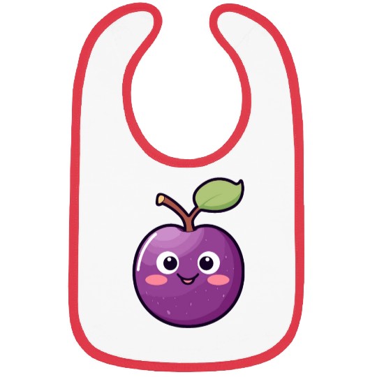 Kawaii Plum - Joyful Plumtastic Bibs