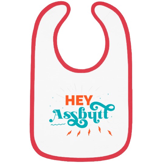 Supernatural Hey Assbutt Typography Bibs