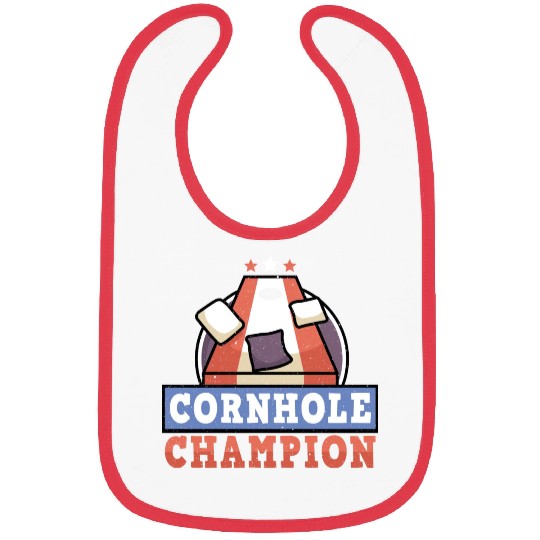 Grunge Cornhole Champion Bean Bag Lover Bibs
