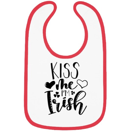 Kiss Me I m Irish Clover Shamrock Bibs