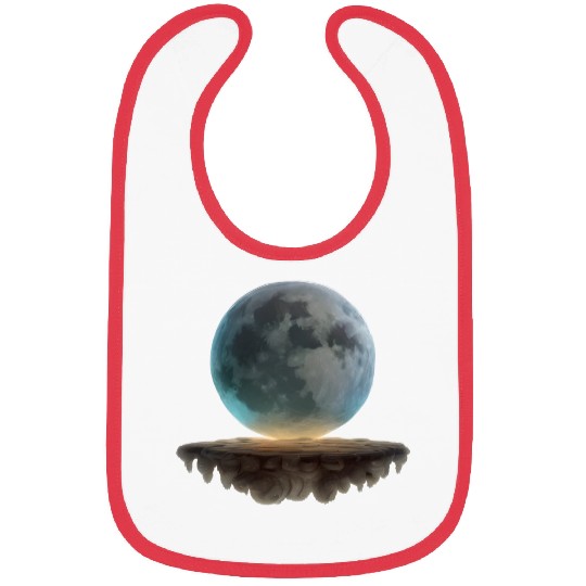 3 Dimensional (3D) Full Moon and Floating Island Bibs