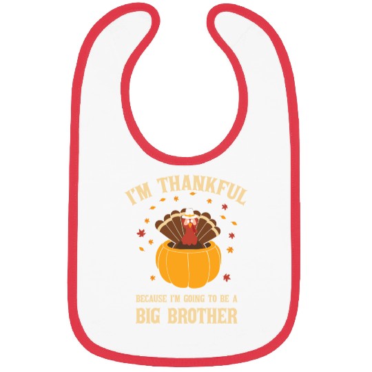 Thanksgiving Big Brother Turkey Pregnant Bibs