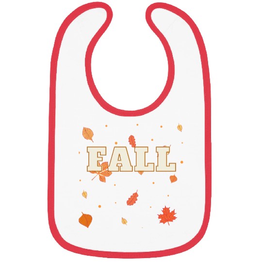 Autumn Serenity, Whimsical Leaves Bibs