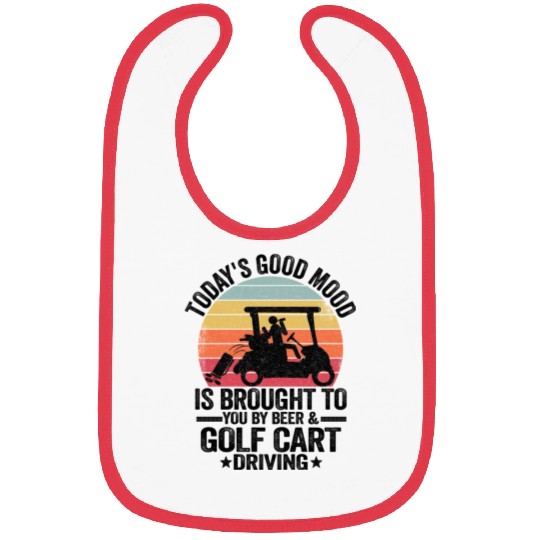 Beer Golf Cart Funny Golfer Vintage Golfing Quotes Bibs