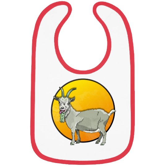 Goat With A Green Beard Bibs