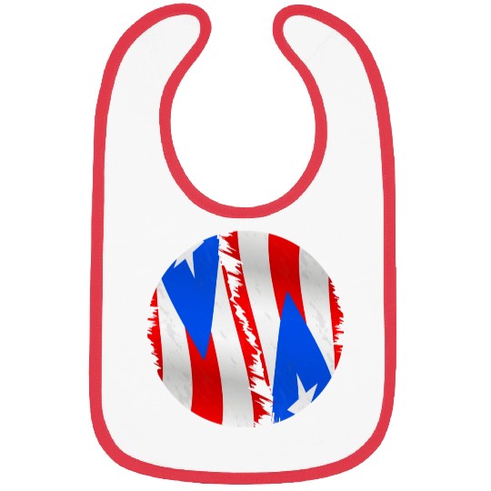 Puerto Rico Flag For A Puerto Rican Boricua Lover Bibs