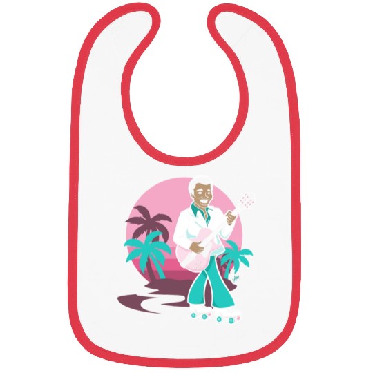 Breezin' on Wheels Retro Cartoon - Malibu Style Bibs