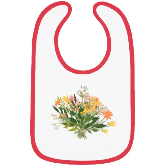 Gather Your Courage Like Wild Flowers Bibs