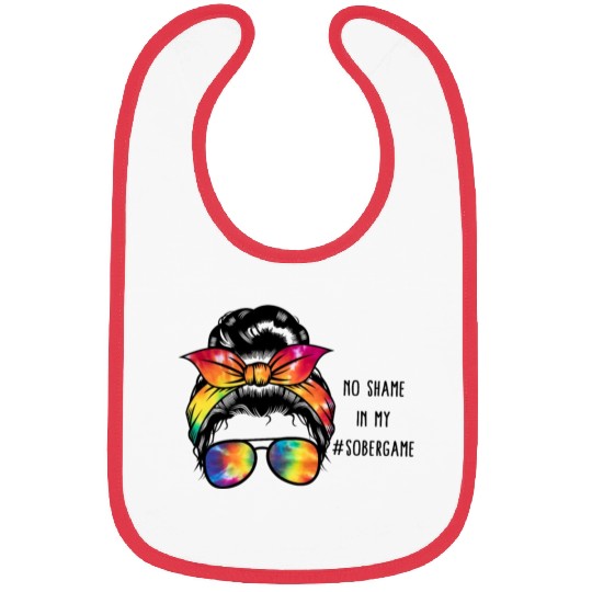 Sobriety Bibs, No Shame In My Sober Game Women