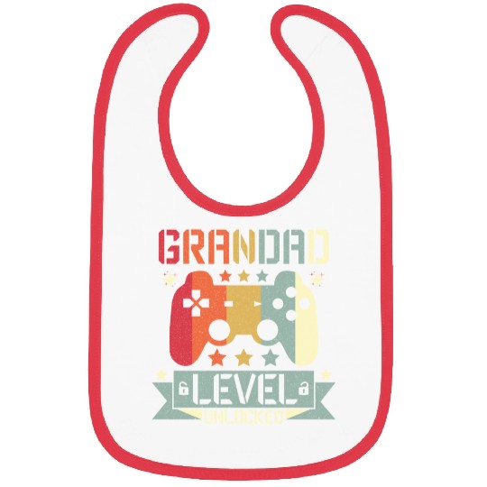 GRANDAD LEVEL UNLOCKED Bibs